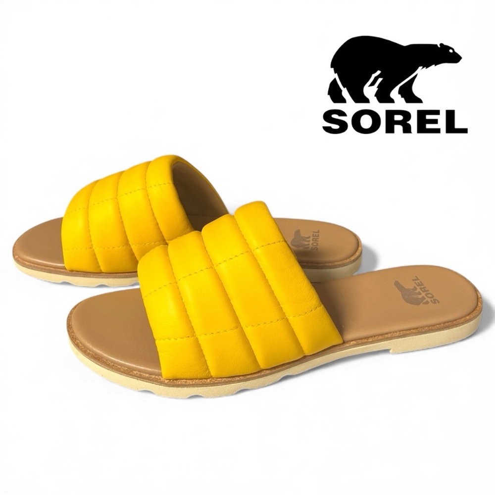 SOREL Ella III Quilted Puff Slide Sandals